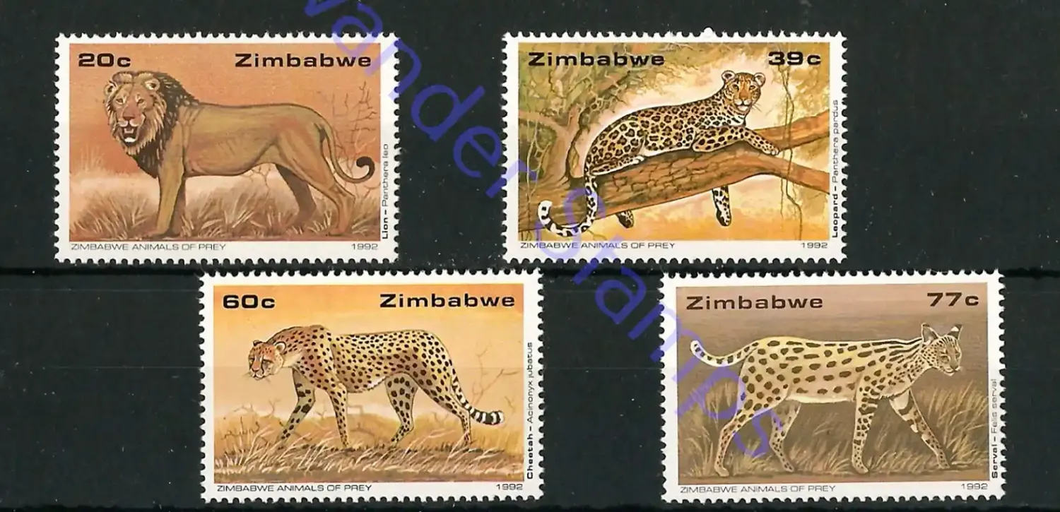 Zimbabwe 1992 Wildlife Conservation/Wild Cats - MNH**