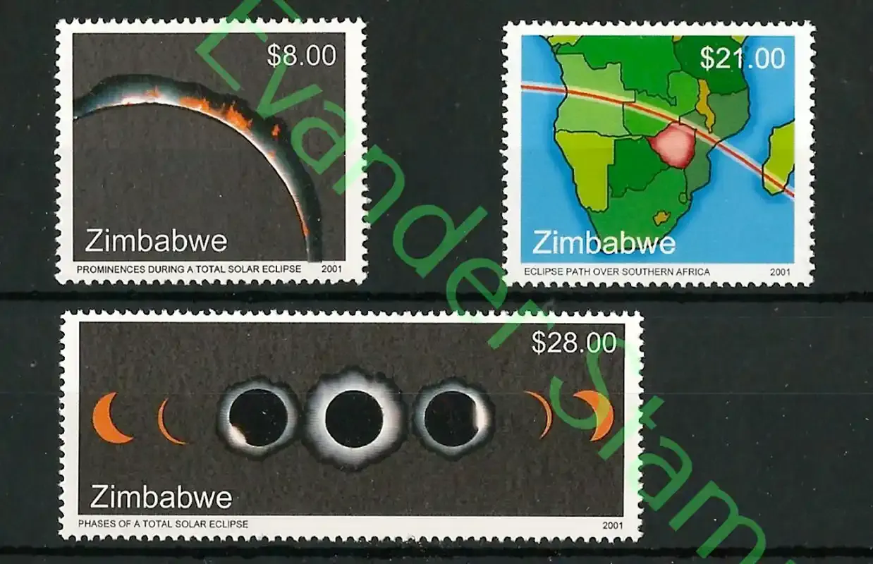 Zimbabwe 2001 Total Solar Eclipse - MNH**