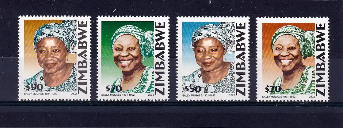 Zimbabwe 2002 S.Mugabe/First Lady - MNH**