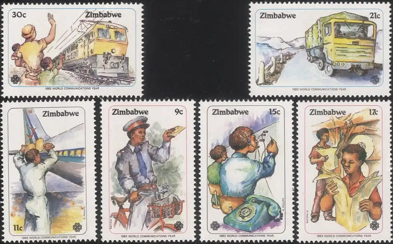 Zimbabwe 1983 World Communications Year - MNH**