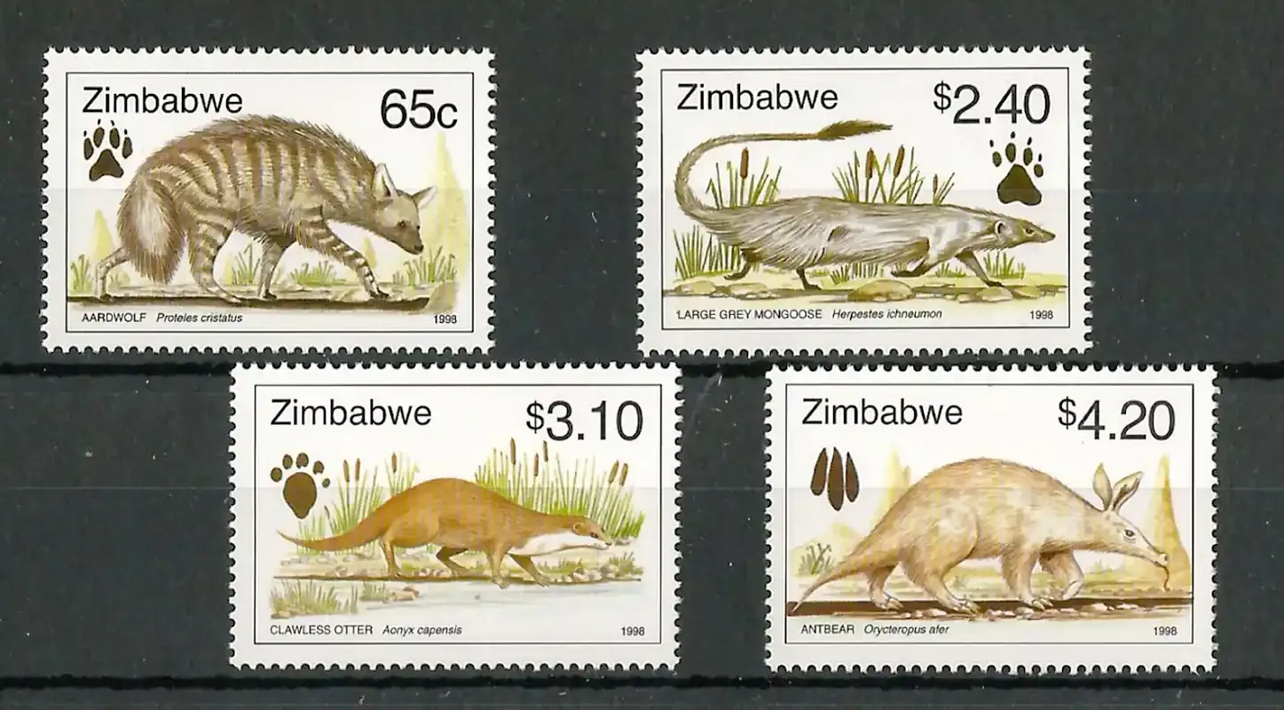 Zimbabwe 1998 Wildlife, Mammals - MNH**
