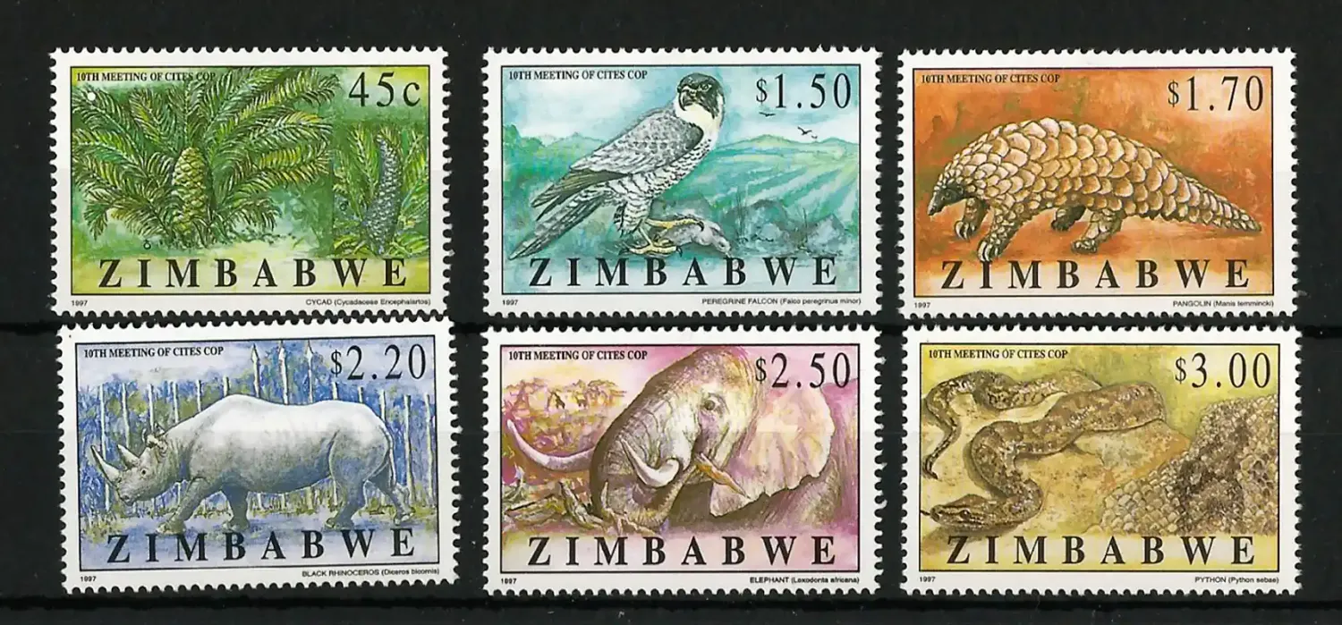 Zimbabwe 1997 Endangered Species Meeting/Mammals - MNH**