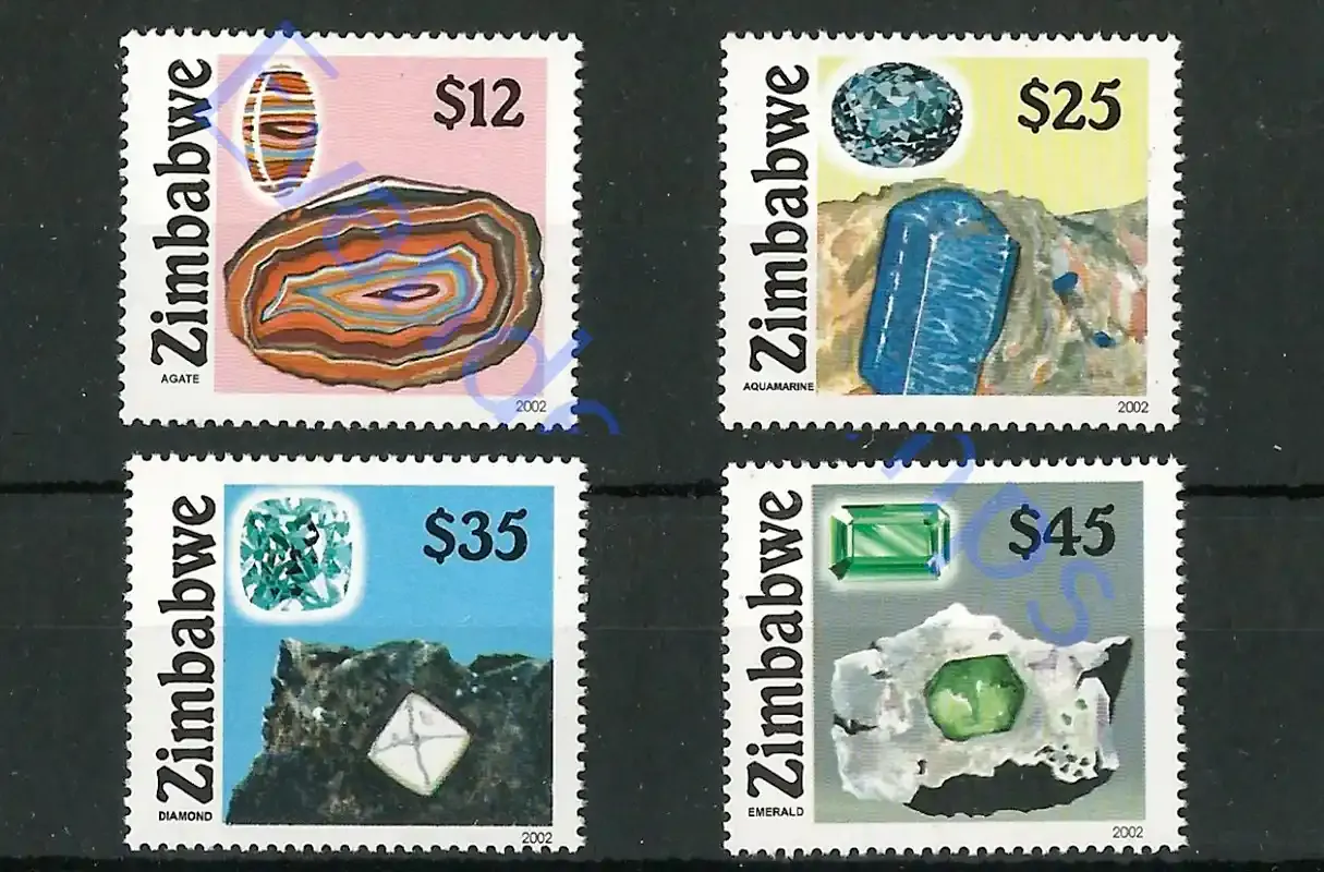 Zimbabwe 2002 Gemstones, Geology - MNH**