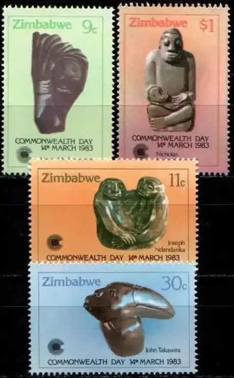 Zimbabwe 1983 Commonwealth Day/Sculptures - MNH**
