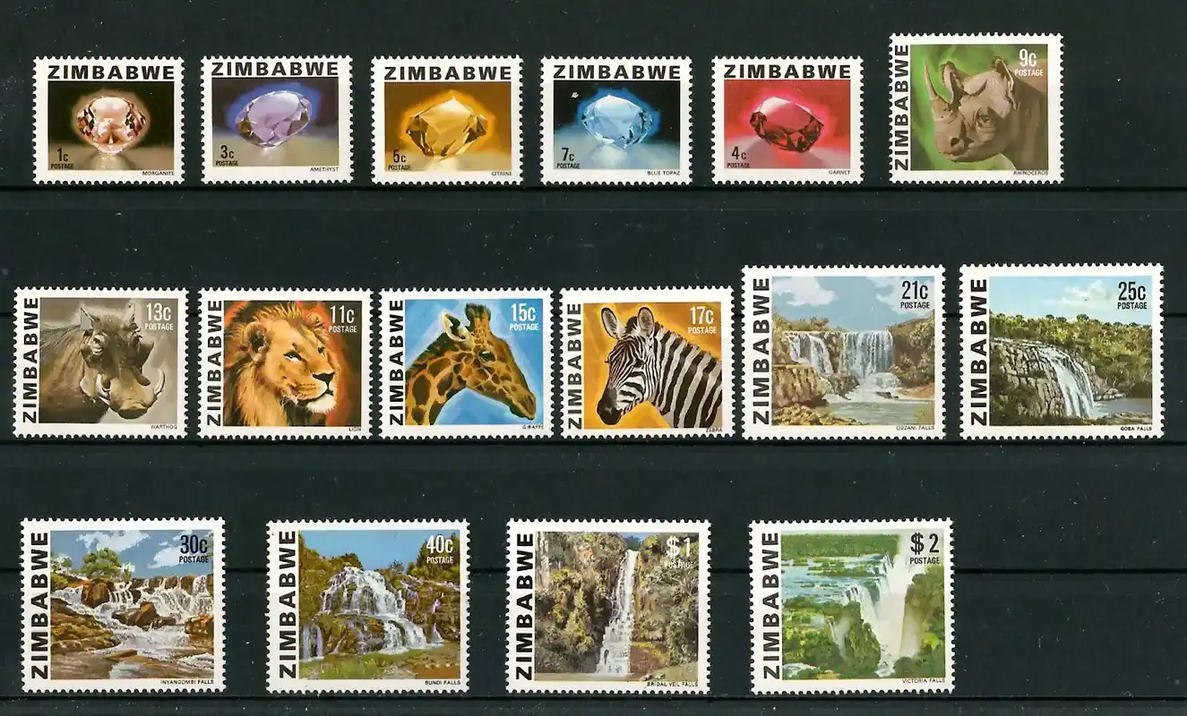 Zimbabwe 1980 Defs - 1c-2.00 (16v) - MNH**