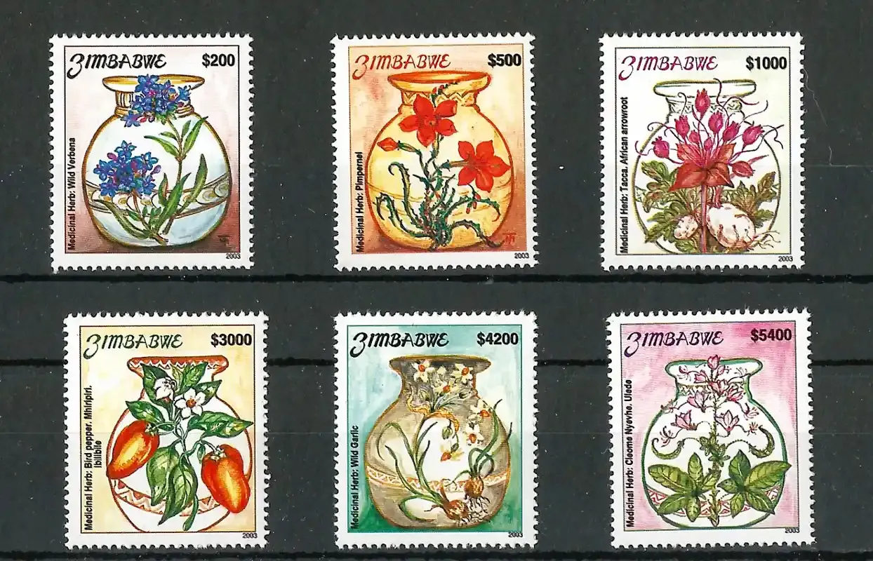 Zimbabwe 2003 Medicinal Plants - MNH** Zimbabwe 2003 Medicinal Plants - MNH**