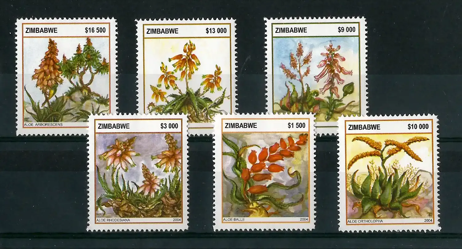 Zimbabwe 2004 Aloes, Flora - MNH**