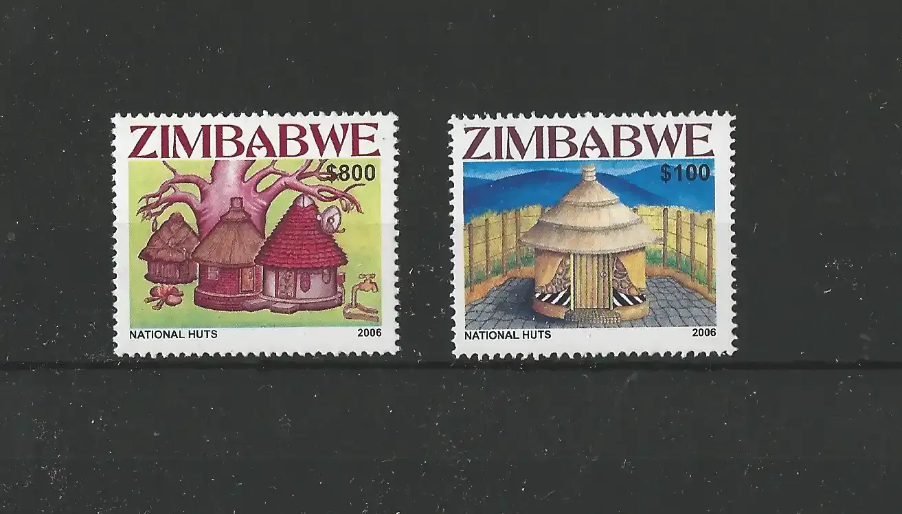 Zimbabwe 2006 National Huts - MNH** Zimbabwe 2006 National Huts - MNH**