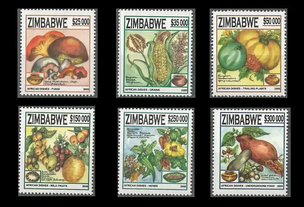 Zimbabwe 2006 African Food - MNH** Zimbabwe 2006 African Food - MNH**
