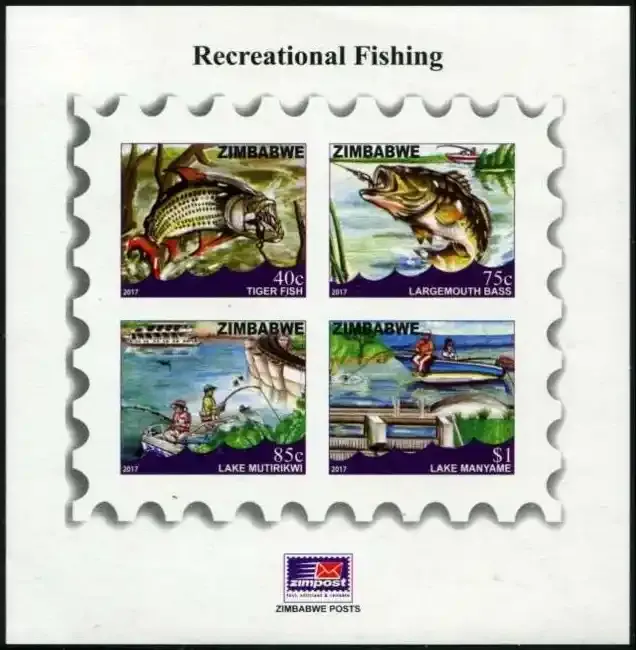 Zimbabwe 2017 Sport Fishing (ss/4v) - MNH** Zimbabwe 2017 Sport Fishing (ss/4v) - MNH**