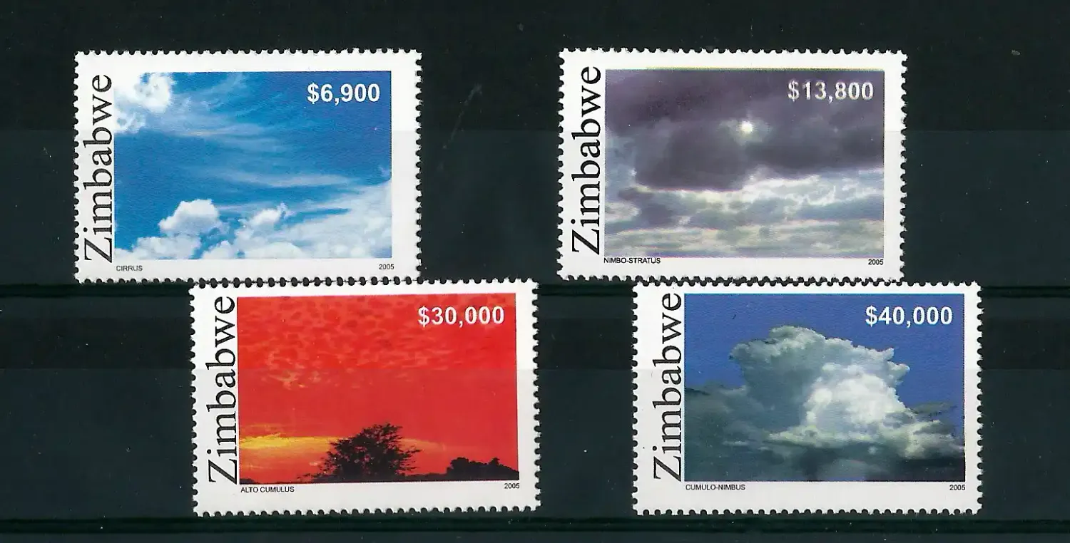 Zimbabwe 2005 Cloud Formations - MNH** Zimbabwe 2005 Cloud Formations - MNH**