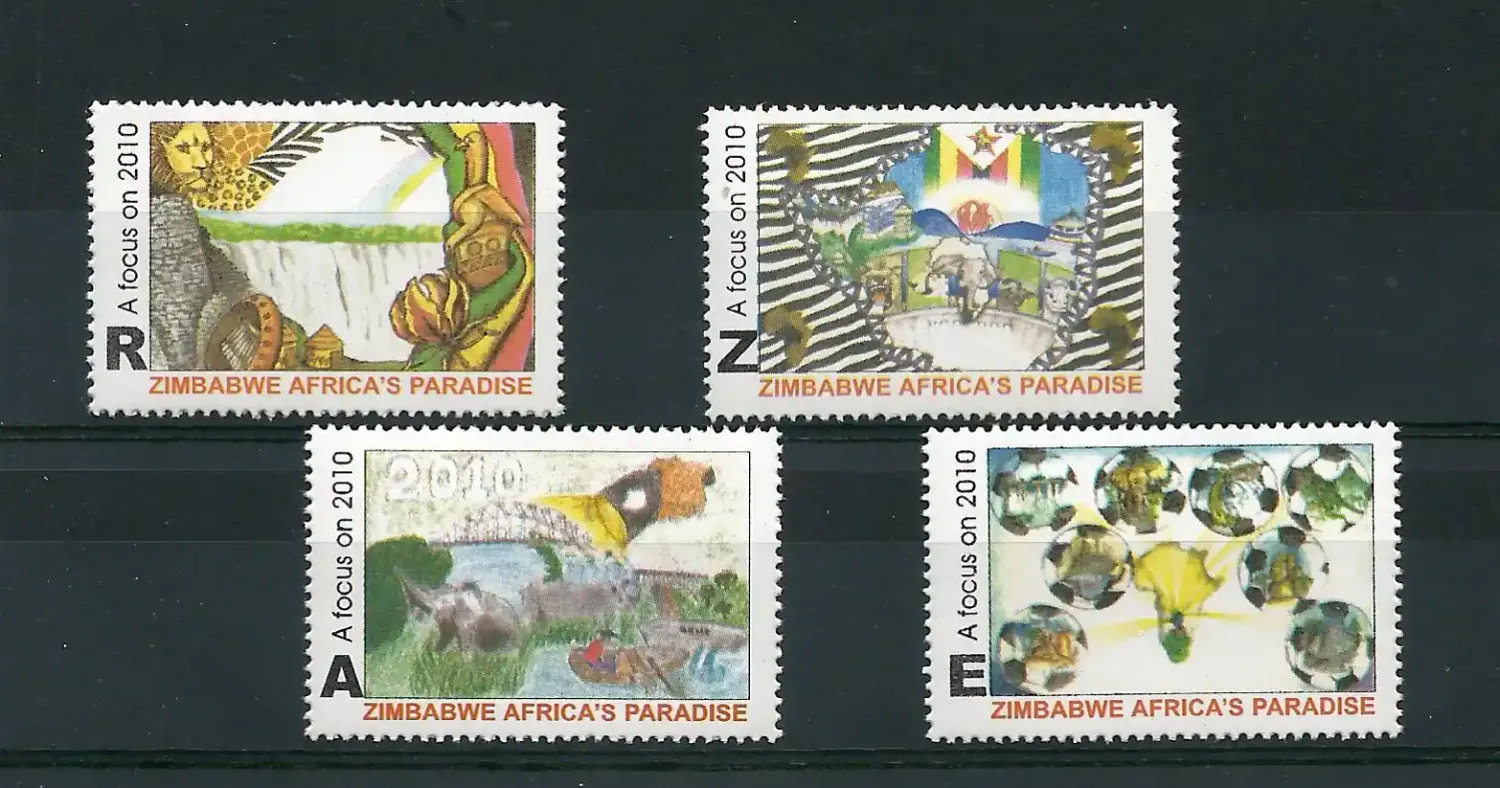 Zimbabwe 2010 Africa's Paradise/Design Competition - MNH** Zimbabwe 2010 Africa's Paradise/Design Competition - MNH**