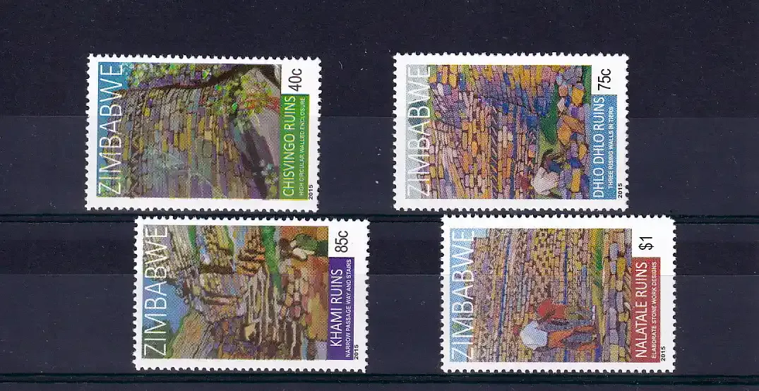 Zimbabwe 2015 Drystone Ruins - MNH** Zimbabwe 2015 Drystone Ruins - MNH**