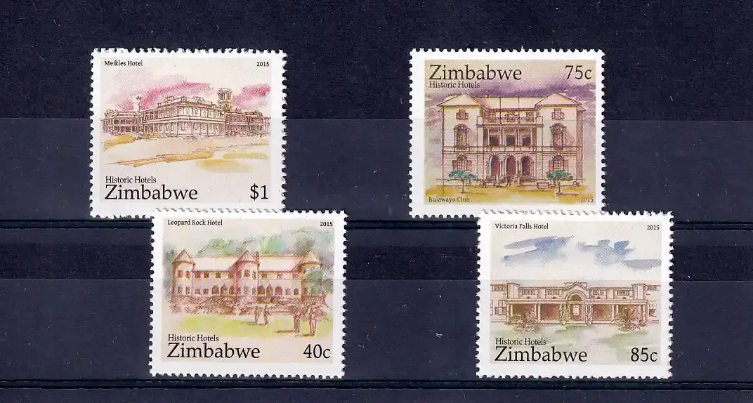 Zimbabwe 2015 Historic Hotels - MNH**