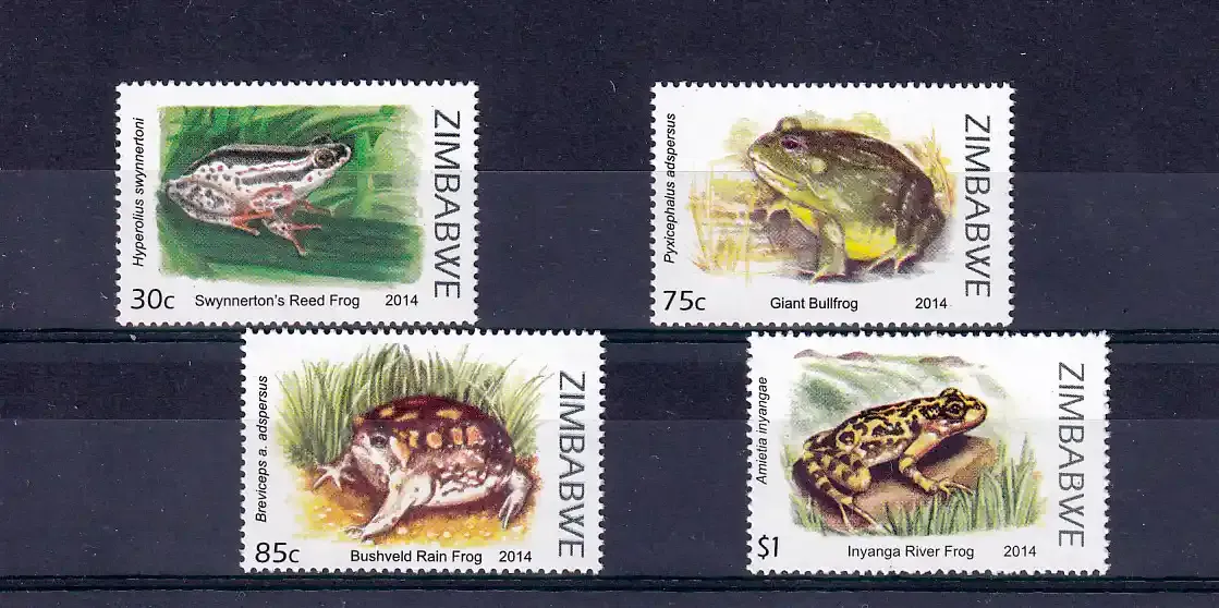 Zimbabwe 2014 Frogs - MNH**
