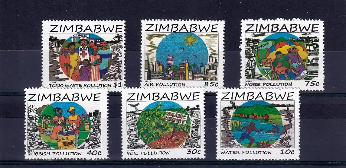 Zimbabwe 2016 Pollution Control Campaign - MNH** Zimbabwe 2016 Pollution Control Campaign - MNH**