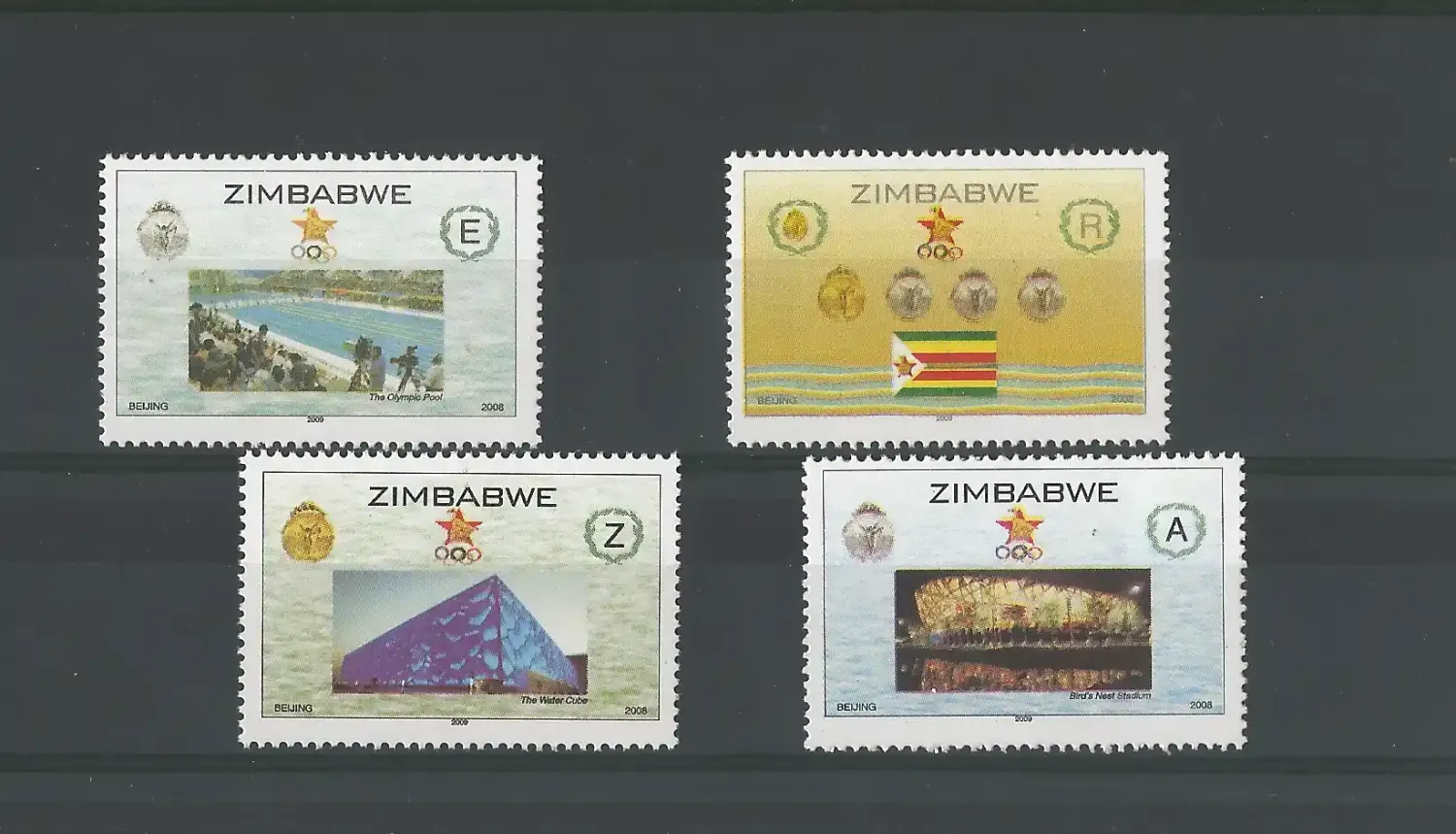 Zimbabwe 2009 Beijing Olympic Games - MNH** Zimbabwe 2009 Beijing Olympic Games - MNH**