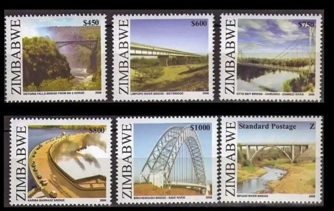 Zimbabwe 2006 Bridges - MNH** Zimbabwe 2006 Bridges - MNH**