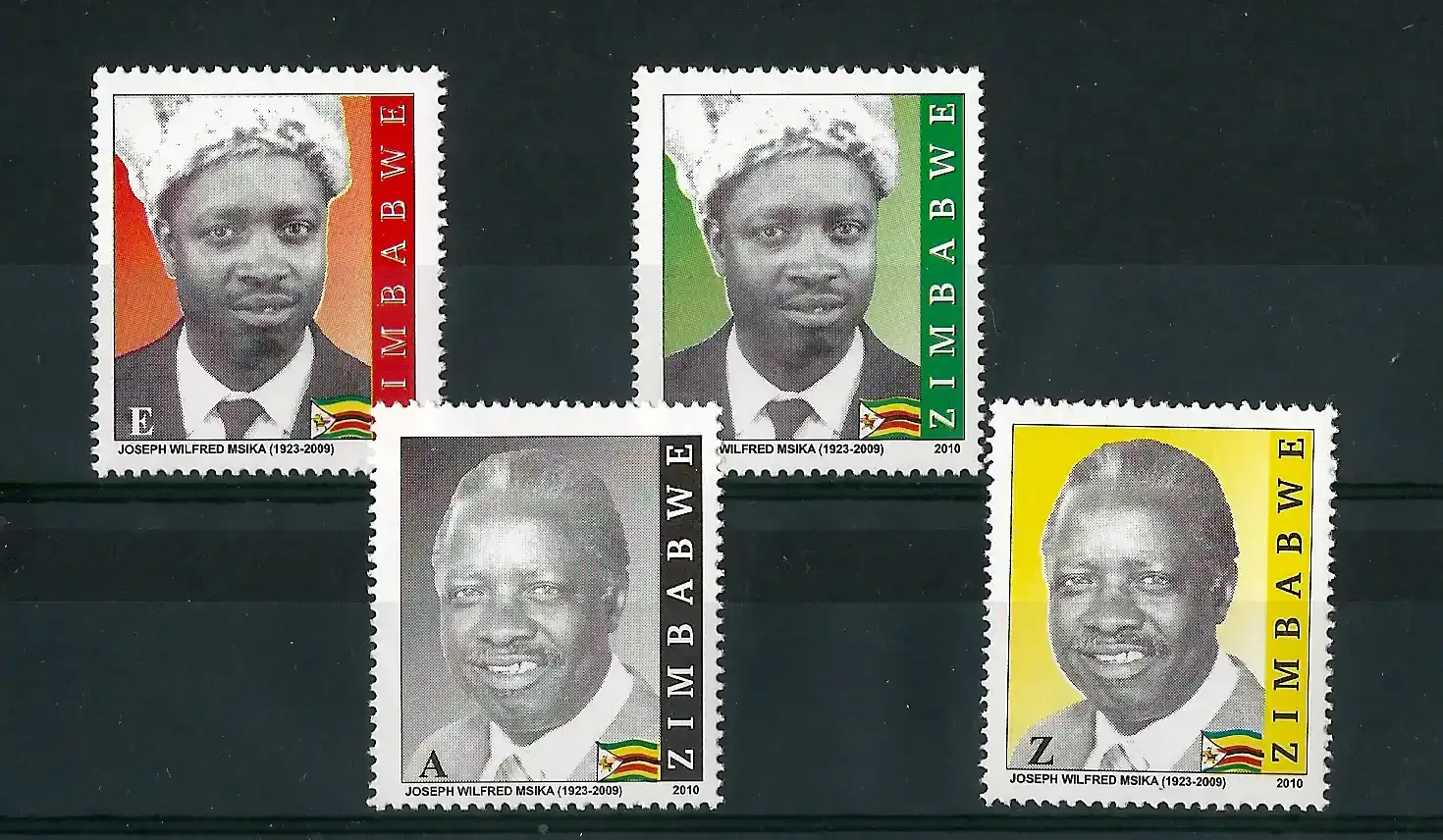 Zimbabwe 2010 J.Msika/Vice President - MNH** Zimbabwe 2010 J.Msika/Vice President - MNH**