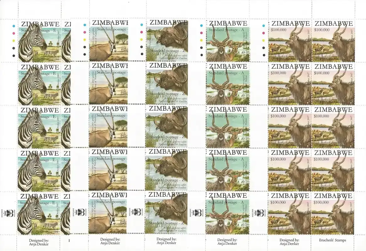 Zimbabwe 2007 SAPOA #2/National Animals - MNH**