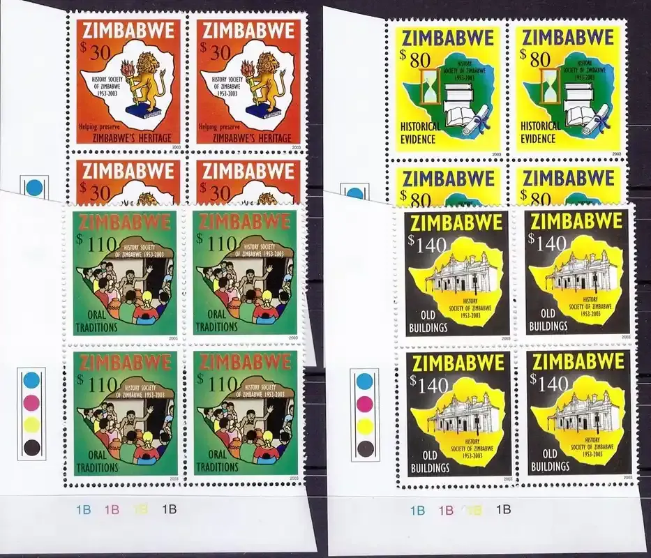 Zimbabwe 2003 History Society 50th Anniversary (C/Blocks) - MNH**