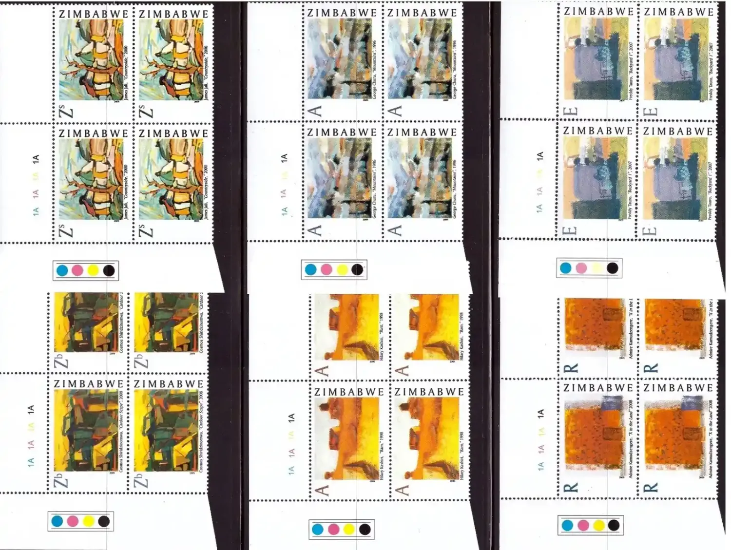 Zimbabwe 2009 Contemporary Paintings (C/Blocks) - MNH**