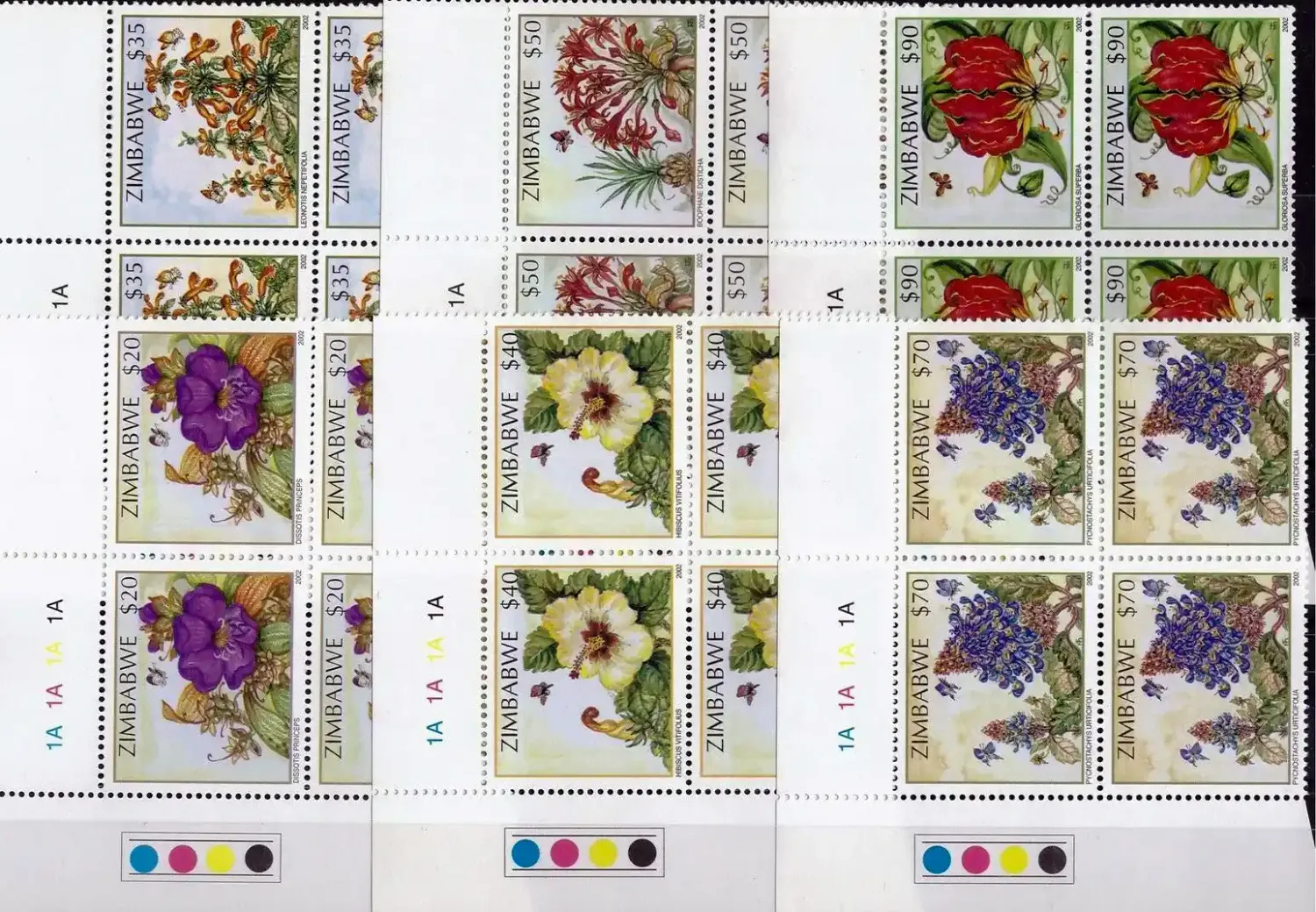 Zimbabwe 2002 Wildflowers, Flora #2 (C/Blocks) - MNH**