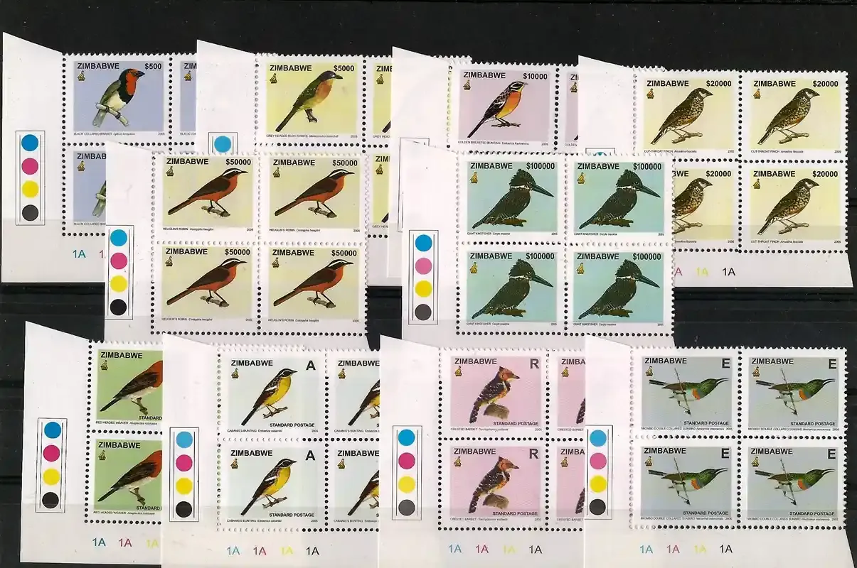 Zimbabwe 2005 Defs/Birds #1 - (C/Blocks)- MNH**