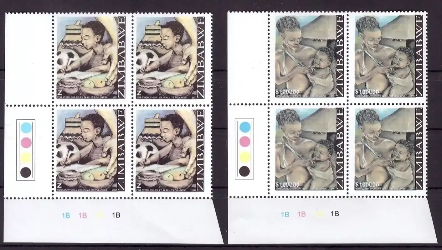 Zimbabwe 2008 Every Child Life (C/Blocks) - MNH**