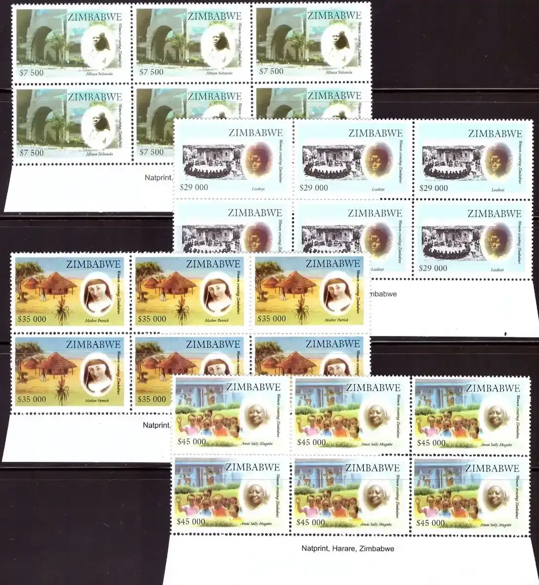 Zimbabwe 2007 Women Creating Zimbabwe (Imprint Blocks) - MNH**