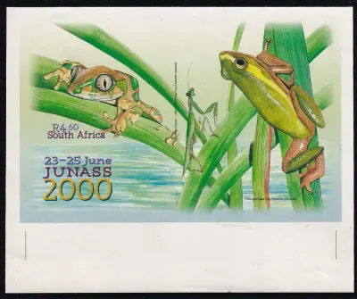 South Africa 2000 JUNASS 2000 National Junior Stamp Show, Boksburg (Variety). Imperf, Scarce. MNH