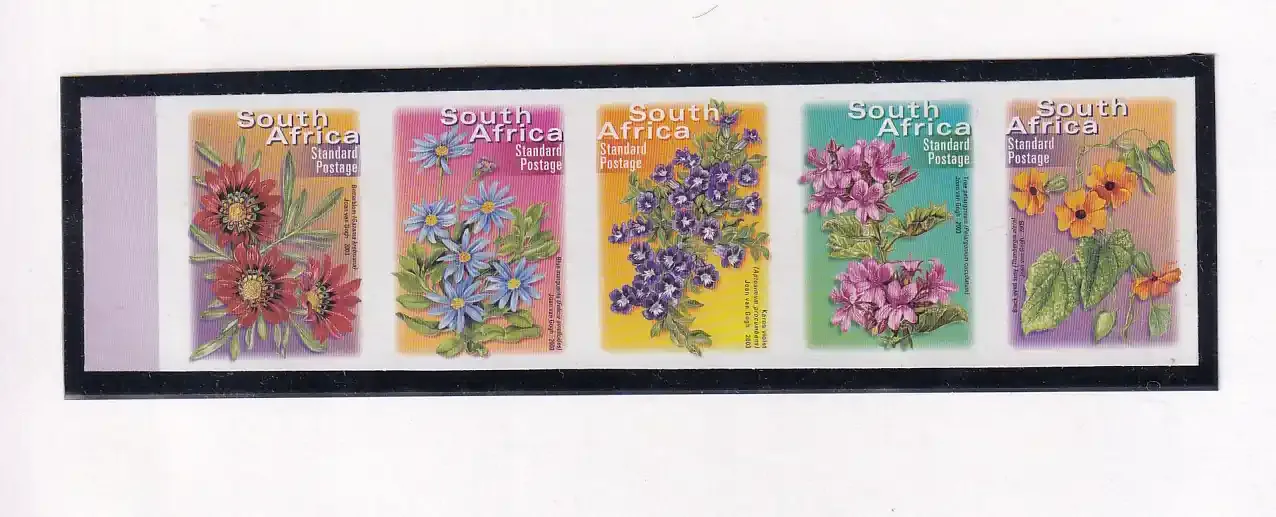 South Africa 2000 Flora - Flowers (Variety). Imperf, Scarce. MNH