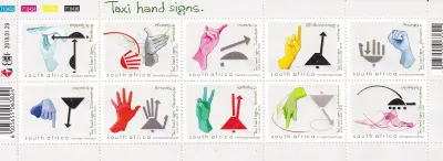 South Africa 2010 Taxi Hand Signs (ss/10v) - MNH(**) South Africa 2010 Taxi Hand Signs (ss/10v) - MNH(**)