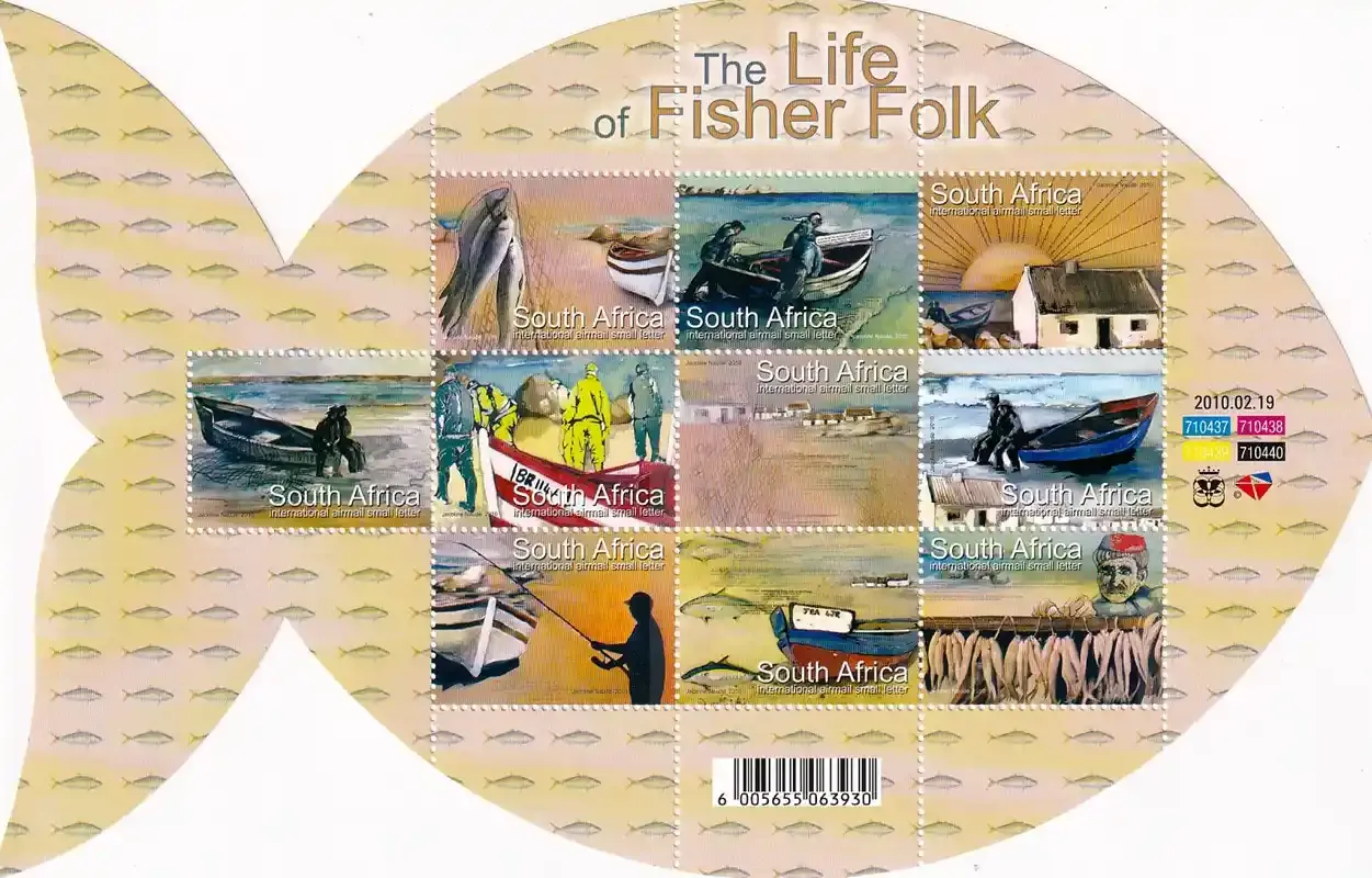 South Africa 2010 The Life of Fisher Folk (ss/10v) - MNH(**)