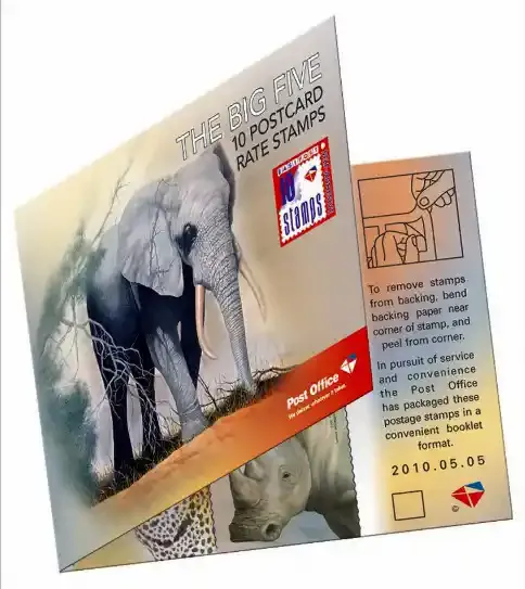 South Africa 2010 Airmail Big5 Mammals (sa : ex-bklt) - MNH(**)