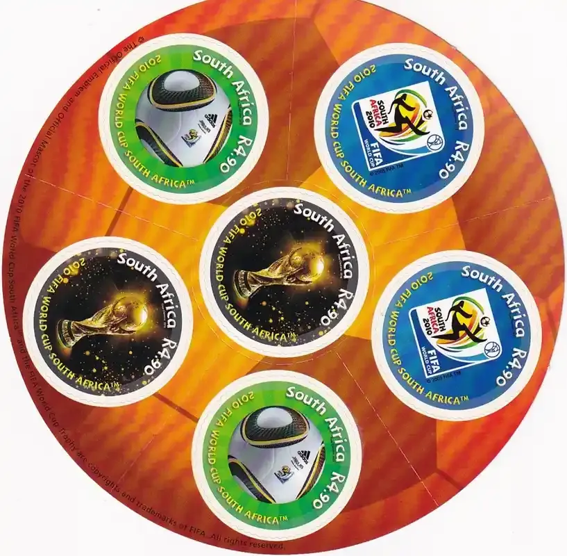 South Africa 2010 World Cup Soccer : South Africa (sa) (ss/6v) - MNH(**)