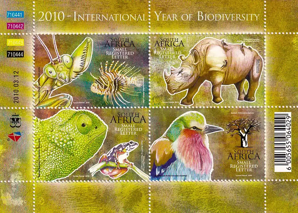 South Africa 2010 Int Year of Biodiversity (ss/4v) - MNH(**)