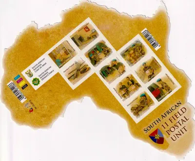 South Africa 2012 Field Postal Unit (sa) (ss/10v) - MNH(**) South Africa 2012 Field Postal Unit (sa) (ss/10v) - MNH(**)