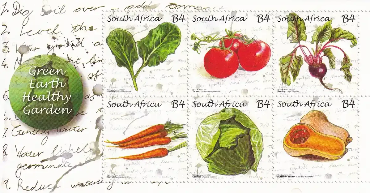 South Africa 2011 Green Earth/Vegetables (ss/6v) - MNH(**)