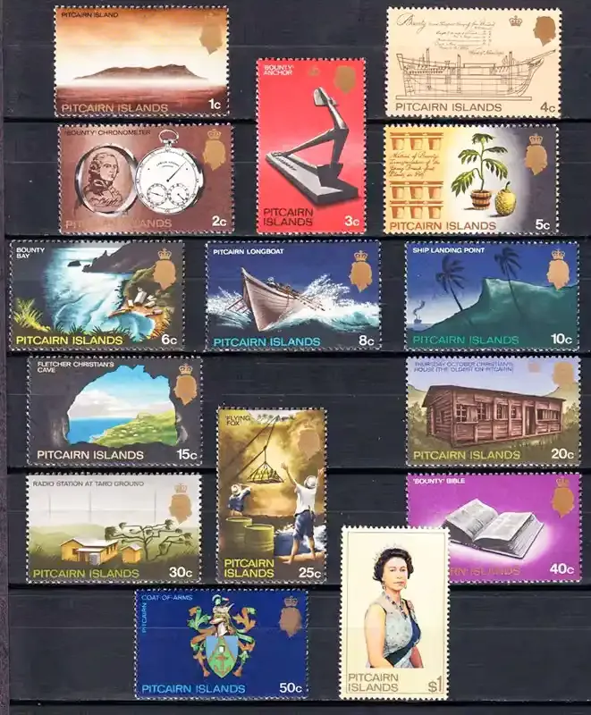 Pitcairn Islands 1969 Views of Pitcairn and Items of H.M.S. "Bounty" &amp; QEII. MNH