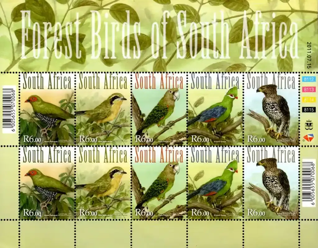 South Africa 2011 Forest Birds (s/10v) - MNH(**)