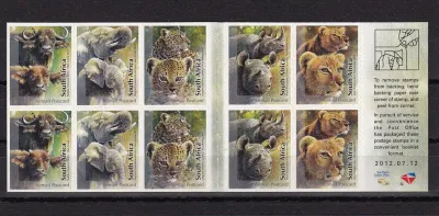South Africa 2012 Fauna Big5 Mammals (sa : ex-bklt) - MNH(**)