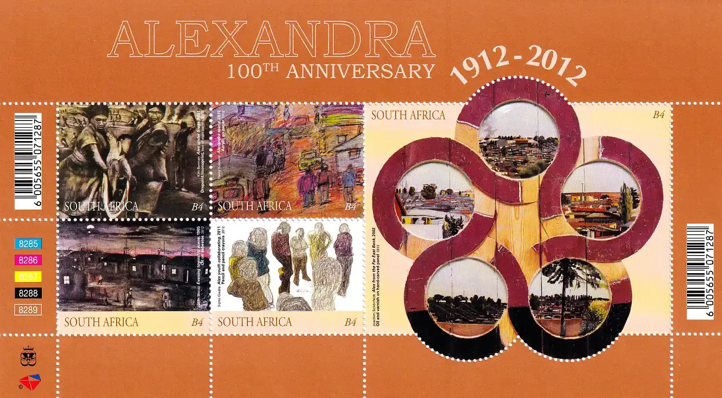 South Africa 2012 Alexandra Township 100th Anniversary (ss/5v) - MNH(**)