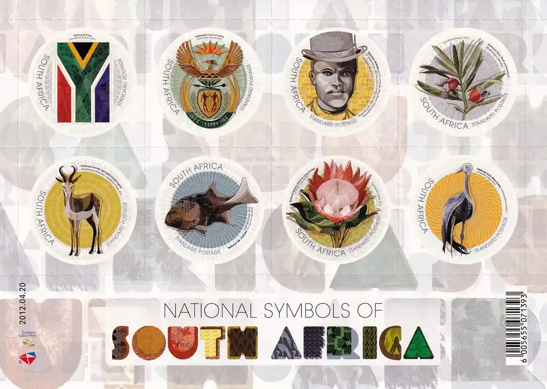 South Africa 2012 National Symbols (sa) (ss/8v) - MNH(**)