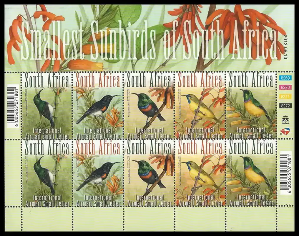 South Africa 2012 South African Birds (ss/10v) - MNH(**)