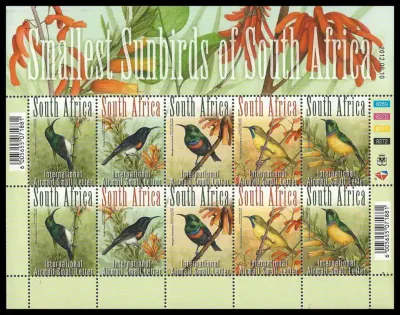 South Africa 2012 South African Birds (ss/10v) - MNH(**) South Africa 2012 South African Birds (ss/10v) - MNH(**)