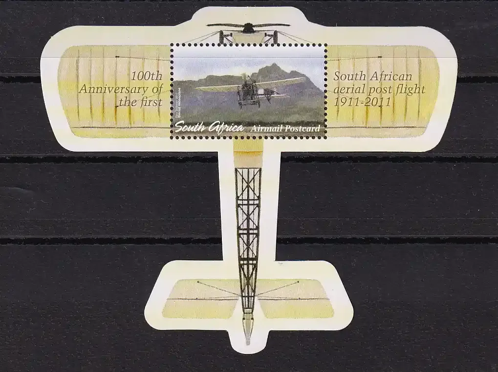 South Africa 2011 First South African Aerial Post Flight - MNH(**)