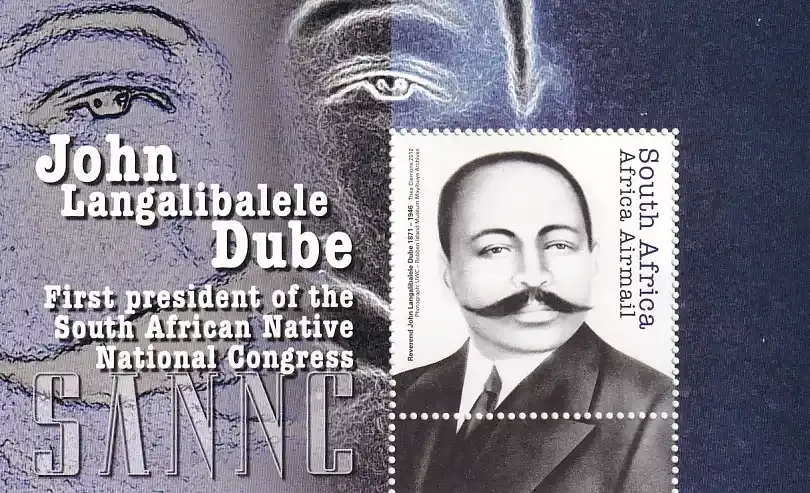South Africa 2012 John Langalibalele Dube, (ss/2v) - MNH(**)