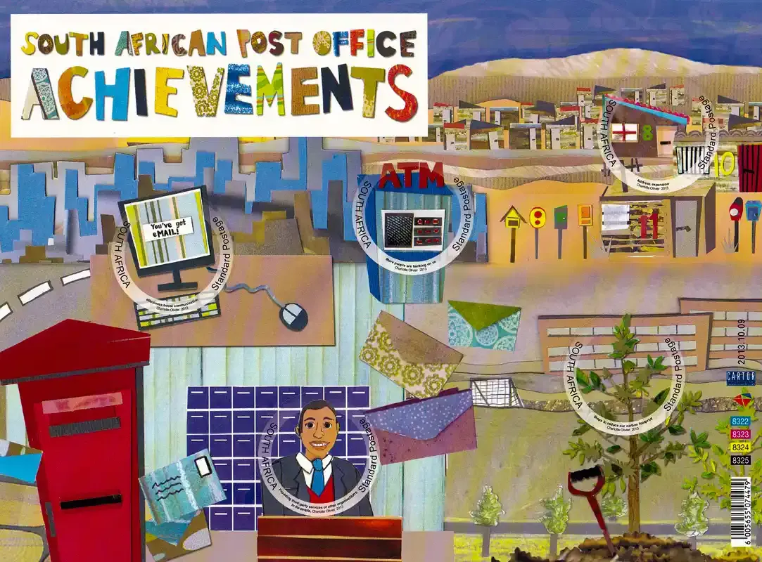 South Africa 2013 Post Office Achievements (sa) (ss/5v) - MNH(**)