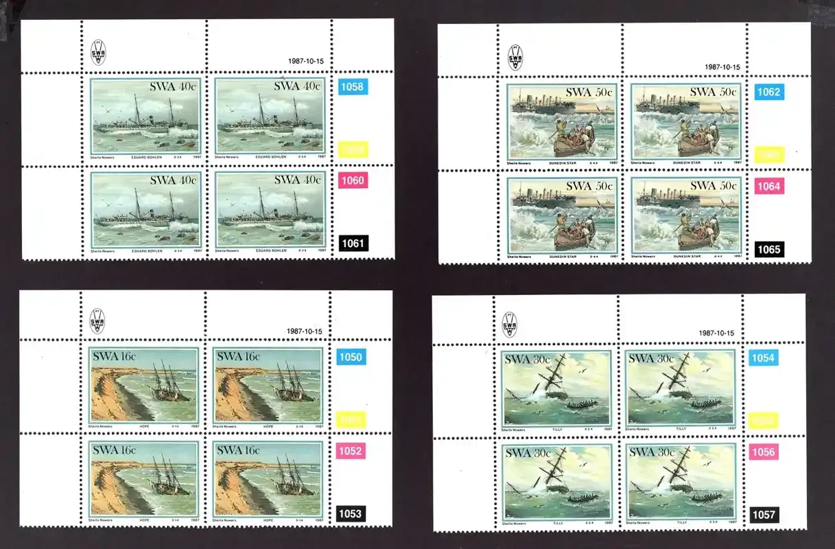 1987 Shipwrecks (C/Blocks). MNH (**).